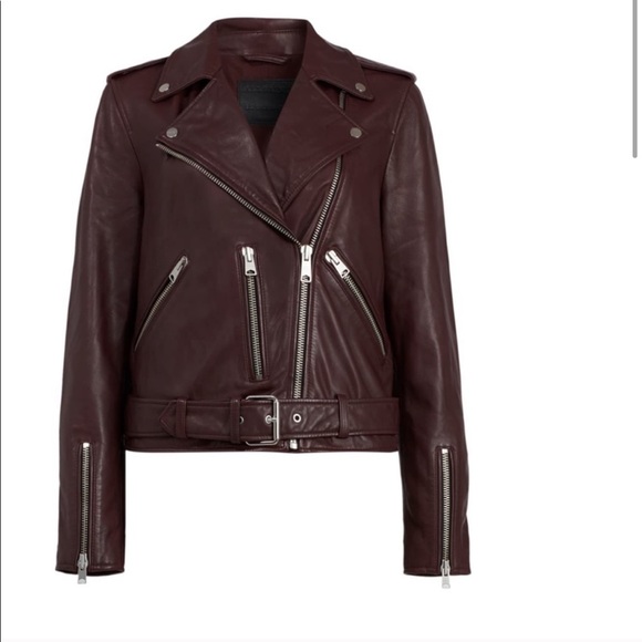 One day sale All Saints Balfren biker leather jacket - Picture 2 of 14